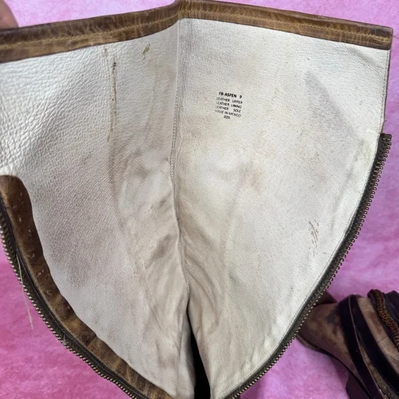 Brown Leather Knee-High Boots READ DESCRIPTION, IMPORTANT - Picture 16 of 17